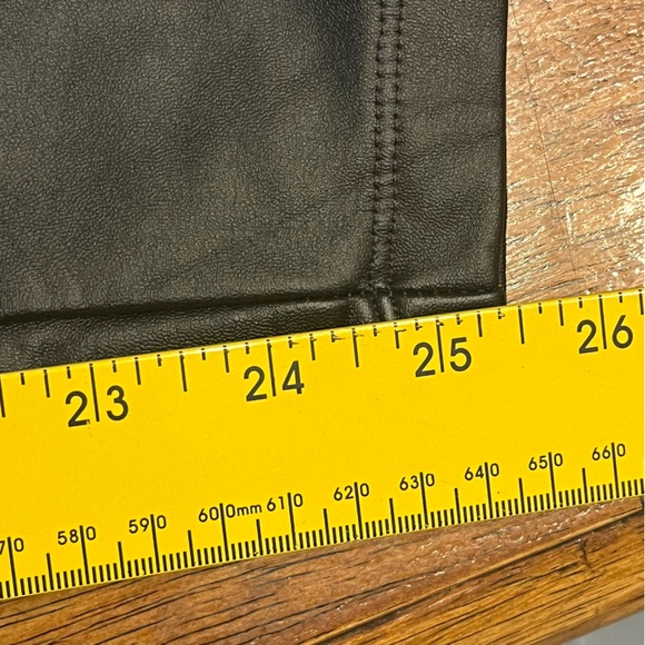 a new day Black Faux Leather Leggings size medium - Picture 6 of 7